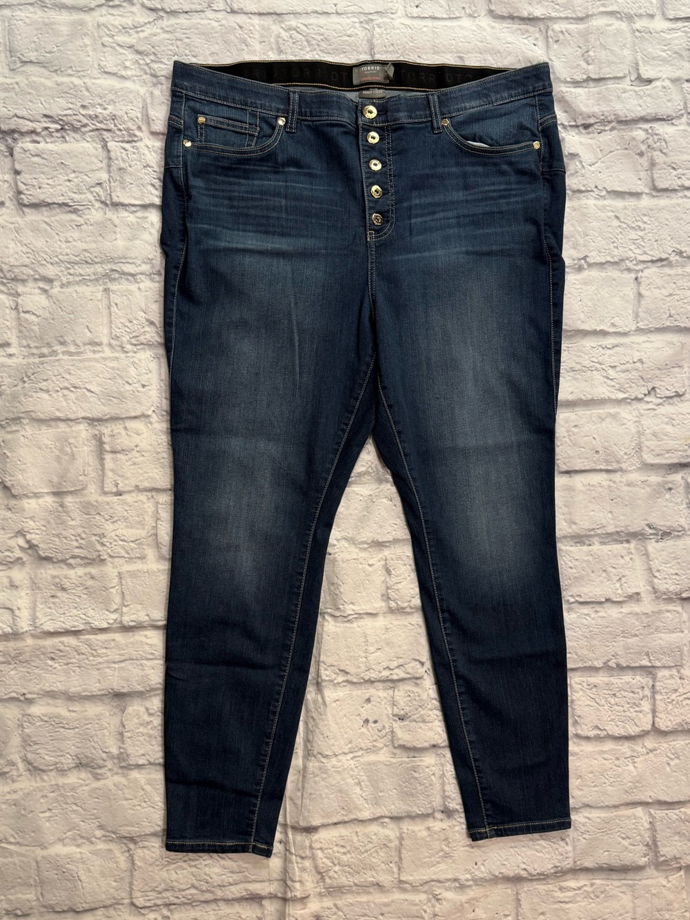 Torrid Premium Stretch Bombshell Skinny Button Jeggings Plus 22R